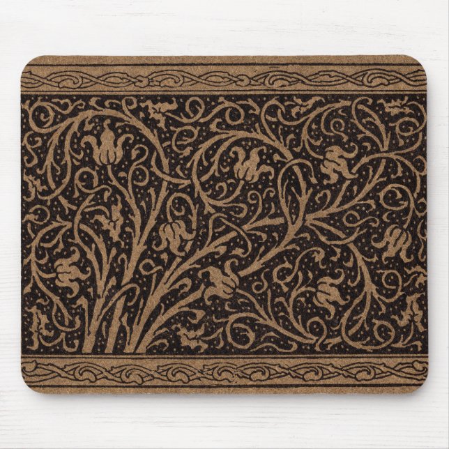 Tapis De Souris William Morris Campion Cuir Damassé (Devant)