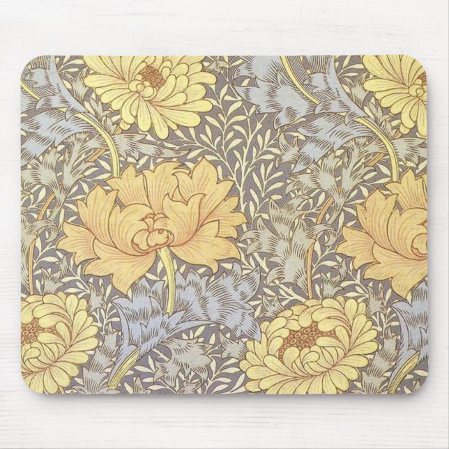 Tapis De Souris William Morris Chrysanthemum Jolie Fleur (Devant)