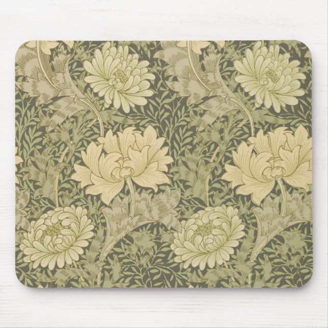 Tapis De Souris William Morris Chrysanthemum Mum (Devant)