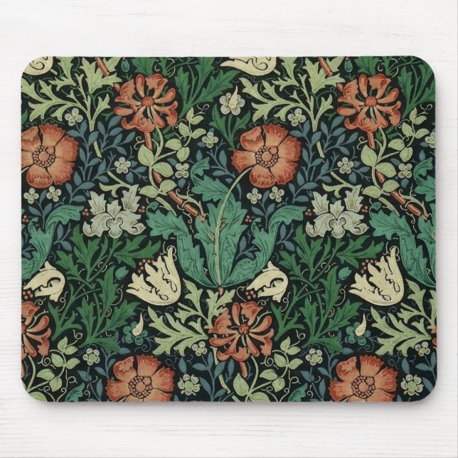 Tapis De Souris William Morris Compton Floral Art (Devant)