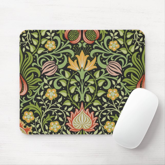 Tapis De Souris William Morris Conception botanique florale persan (Avec souris)
