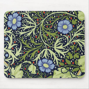 Tapis De Souris William Morris Fleur d'antiquité aux algues marine