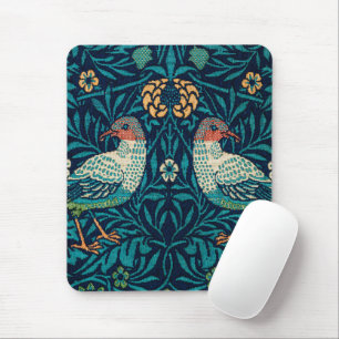 Tapis De Souris William Morris - Fleurs et oiseaux vintage