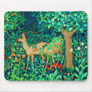 Tapis De Souris William Morris Forest Deer Tapestry Imprimer