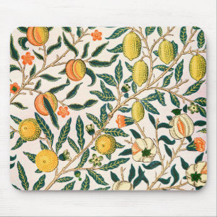 Tapis De Souris William Morris Fruit grenade Ornement blanc