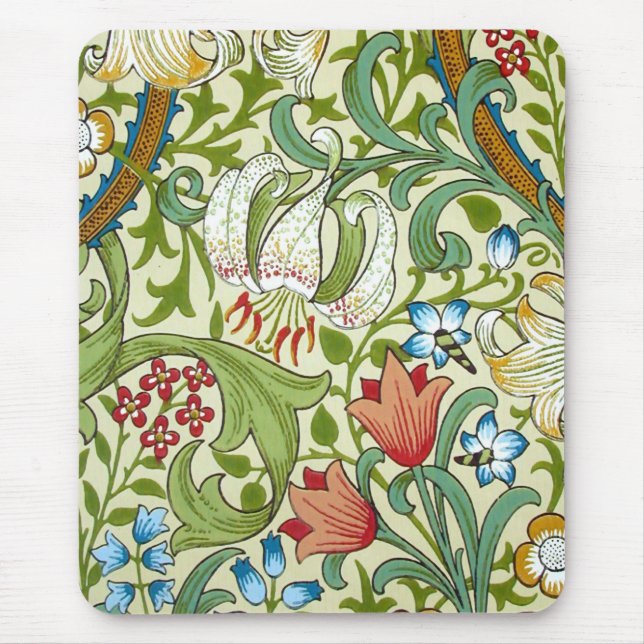 Tapis De Souris William Morris Garden Wallpaper (Devant)