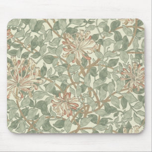 Tapis De Souris William Morris Honeysuckle Vert Floral