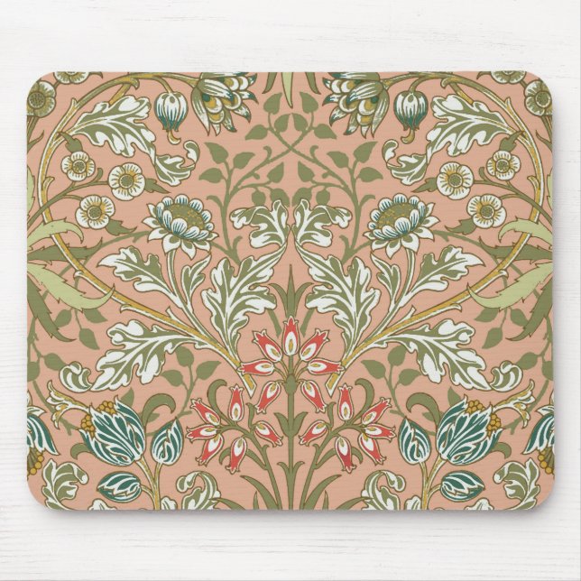 Tapis De Souris William Morris Hyacinth Flower Rose Art (Devant)