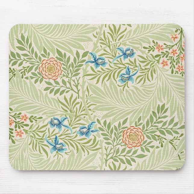 Tapis De Souris William Morris Larkspur Motif floral (Devant)