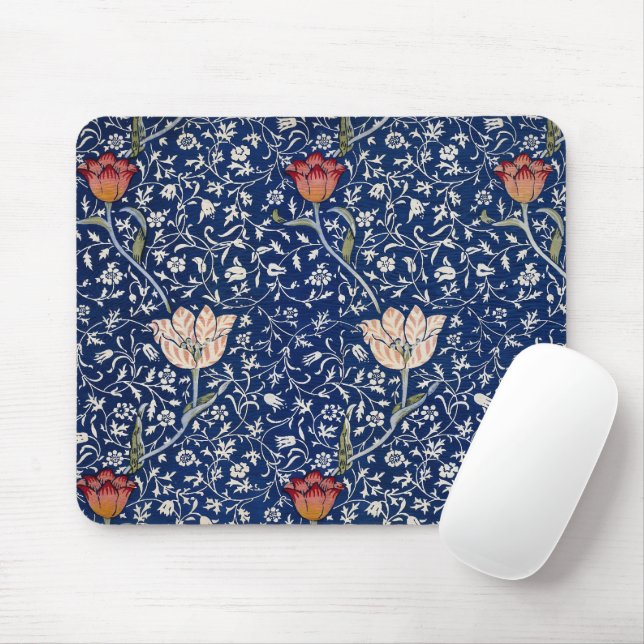 Tapis De Souris William Morris Medway Floral bleu (Avec souris)