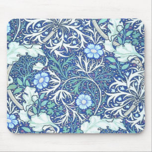 Tapis De Souris William Morris Motif bleu d'algues