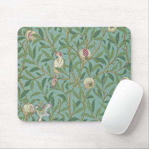 Tapis De Souris William Morris, Oiseaux et Pommegrenates - Vert