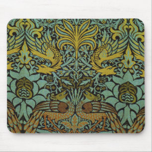 Tapis De Souris William Morris Peacock Dragon Fond d'écran