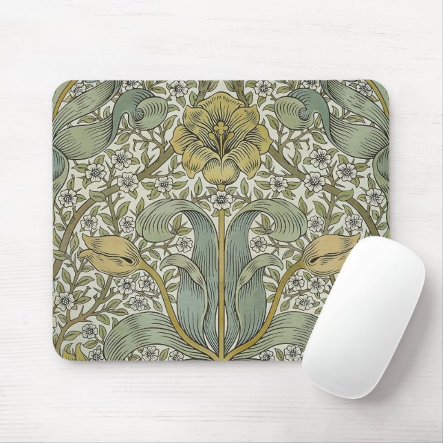 Tapis De Souris William Morris Spring Motif classique épais (Avec souris)