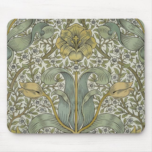 Tapis De Souris William Morris Spring Motif classique épais (Devant)