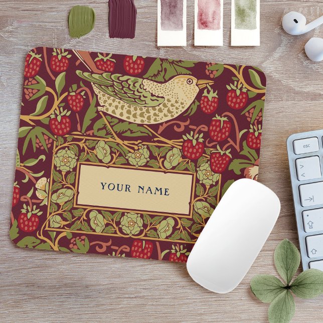 Tapis de souris William Morris Strawberry Thief (Créateur téléchargé)