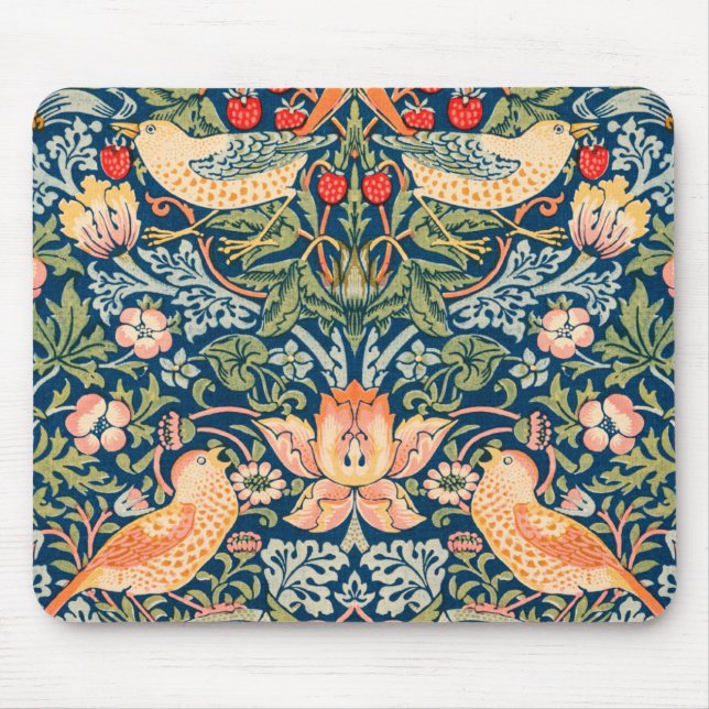 Tapis De Souris William Morris Strawberry Thief Design (Devant)