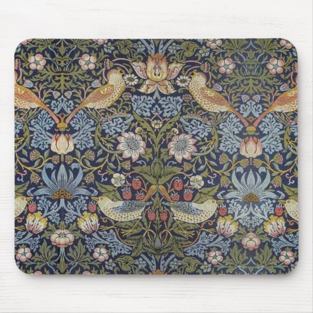 Tapis De Souris William Morris Strawberry Thief Design 1883 (Devant)