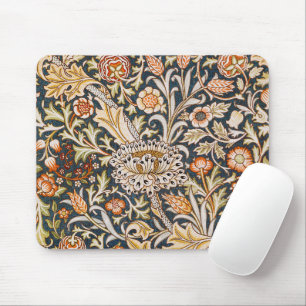 Tapis De Souris William Morris Vintage Trent Motif Floral Bleu