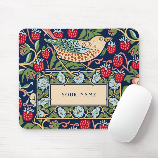 Tapis De Souris William Morris Voleur de Fraises (Avec souris)