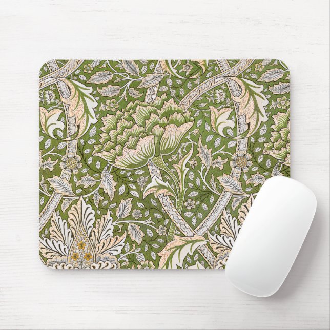 Tapis De Souris William Morris Windrush Motif Floral Classique (Avec souris)
