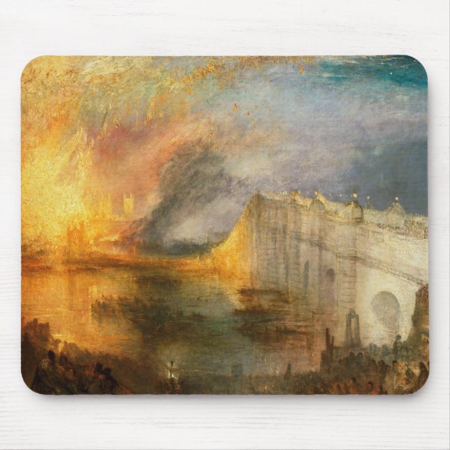 Tapis De Souris William Turner - L'incendie du Parlement (Devant)