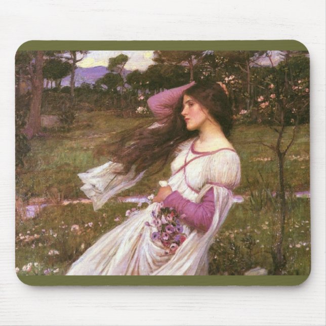 Tapis De Souris Windflowers par John William Waterhouse  (Devant)