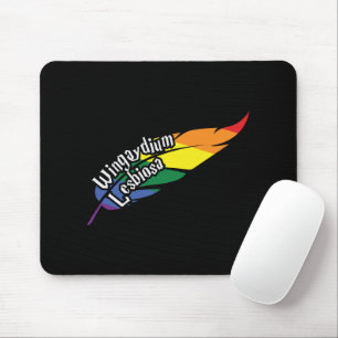 Tapis De Souris Wingaydium Lesbiosa - Amusant jeu de mots magiques