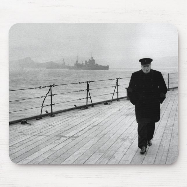 Tapis De Souris Winston Churchill en mer (Devant)