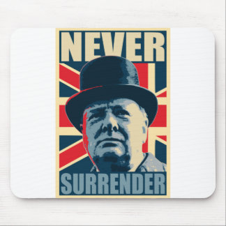 Tapis De Souris Winston Churchill ne se rend jamais