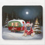 Tapis De Souris Winter French Bulldog Caravan Christmas Adventure<br><div class="desc">Laissez-vous tenter par la magie d'une nuit d'hiver enneigée alors qu'une caravane glisse gracieusement à travers le paysage illuminé par la lune. La beauté sereine de la neige scintillante et l'éclat enchanteur de la lune créent une scène captivante, promettant une aventure de Noël inoubliable remplie de chaleur, de joie et...</div>