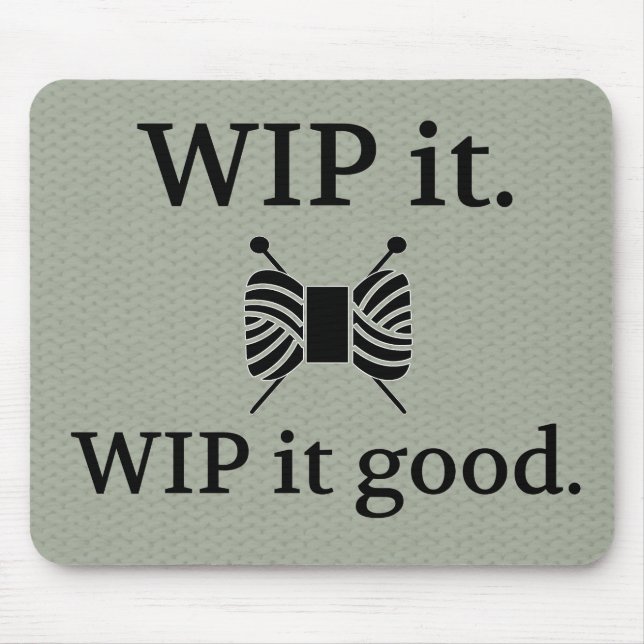 Tapis De Souris WIP It Good Tricot Textured Crafts (Devant)