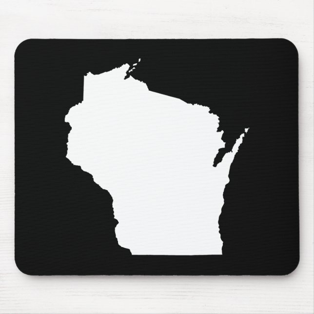 Tapis De Souris Wisconsin en blanc (Devant)