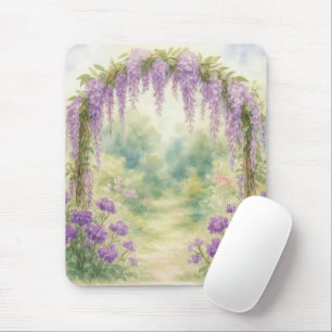 Tapis De Souris Wisteria Archway dans un jardin d'été