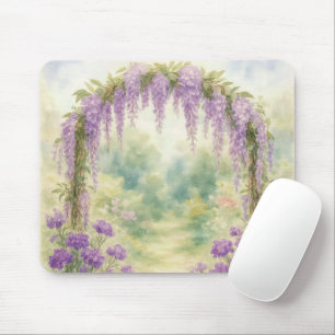 Tapis De Souris Wisteria Archway dans un jardin d'été