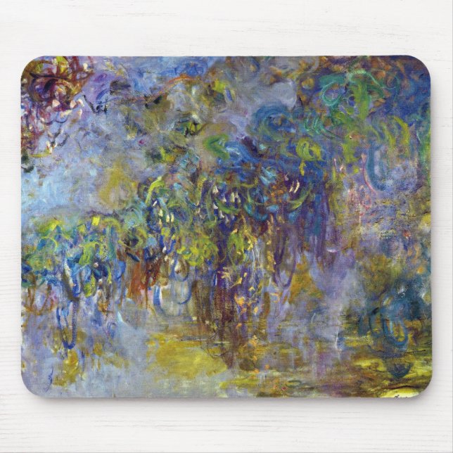 Tapis De Souris Wisteria (moitié droite) par Claude Monet (Devant)