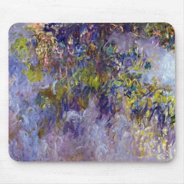 Tapis De Souris Wisteria (moitié gauche) par Claude Monet (Devant)