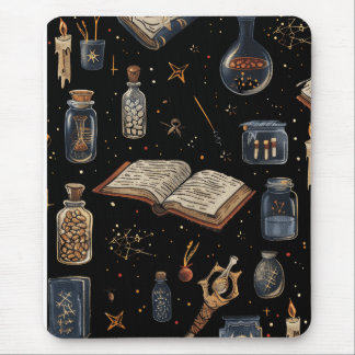 Tapis De Souris Witchcraft Potion Pattern – Halloween Magic