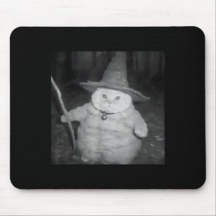 Tapis De Souris Wizard Cat Weird Drôle Halloween Cat Meme