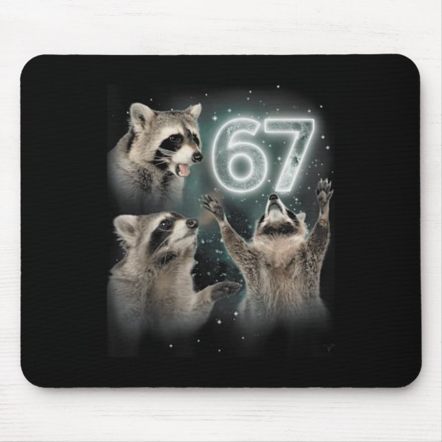 Tapis De Souris Wolf Howling At The Moon 67 6 7 Halloween 67 Wolf  (Devant)