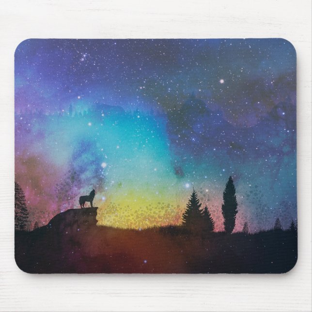 Tapis De Souris Wolf Night (Devant)