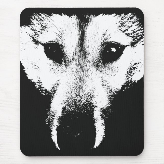 Tapis De Souris Wolf Pup Mousepad Cadeaux Malamute Wolf Dogs (Devant)