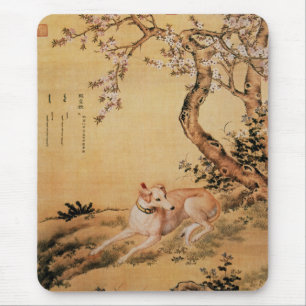 Tapis De Souris Wolf Shanxing~(睒 狼 星)~Greyhound Giuseppe Castiglio