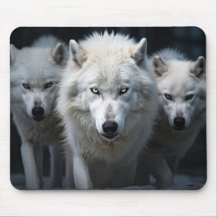 Tapis De Souris Wolf Wild Animal Portrait Fierce Power