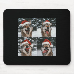 Tapis De Souris Wolf Winter Photographie Conservation Wolf Christm