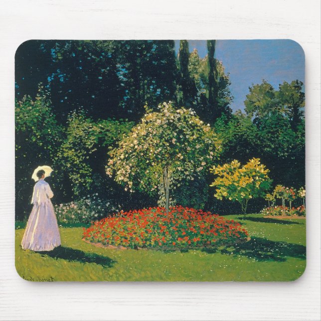 Tapis De Souris Woman in a Garden, Monet (Devant)