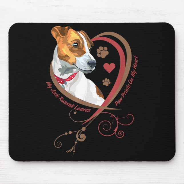Tapis De Souris Womans Jack Russell Terrier Shirt Parson Russell T (Devant)
