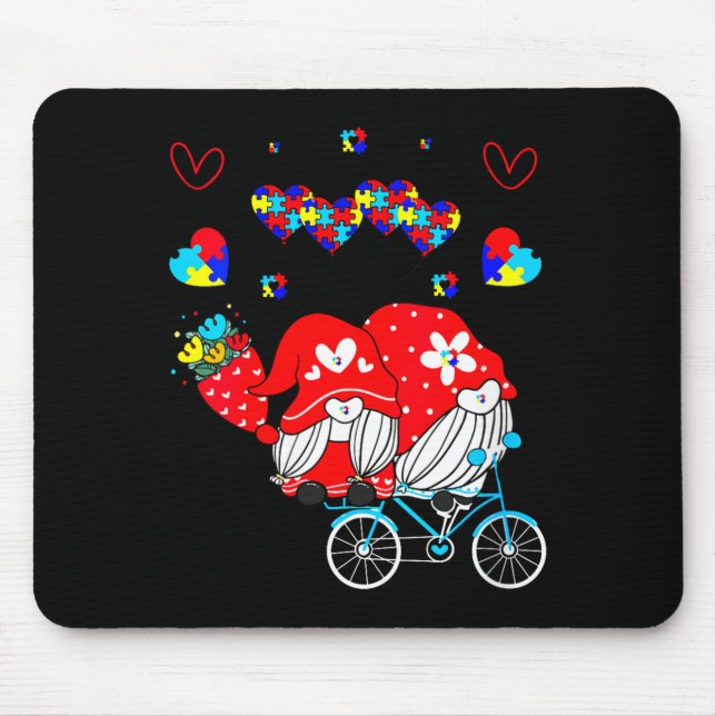 Tapis De Souris Womens Accept Understand Love Autism Awareness Gno (Devant)