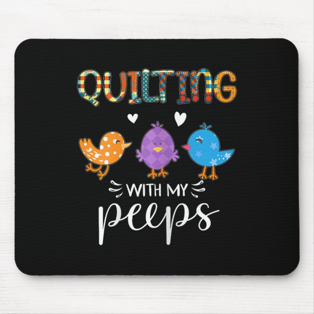 Tapis De Souris Womens Cute Quilting With My , Quilters  (Devant)