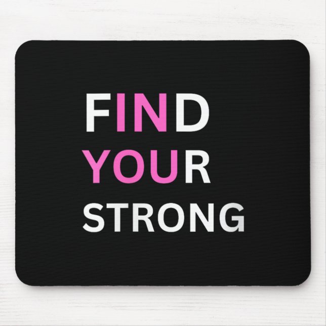Tapis De Souris Womens Find Your Strong, In You! V-neck  (Devant)